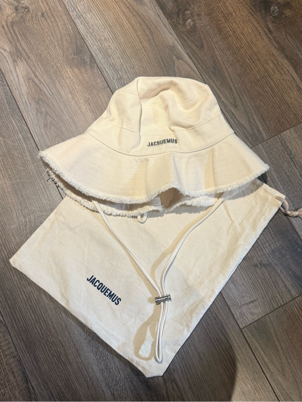Jacquemus Cream Bucket Hat
